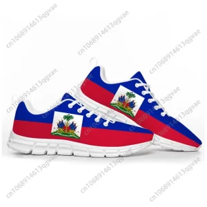 Haitian Flag Sports Shoes Mens Womens Teenager Kids Children Sneakers Haiti Casual Custom High Quality Couple Shoes