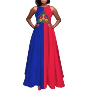 Haitian Long Sleeveless Dress